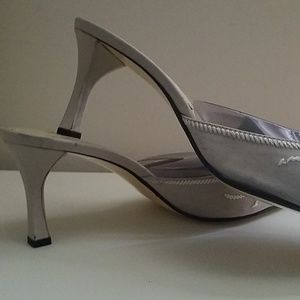 Fancy Silver Mules